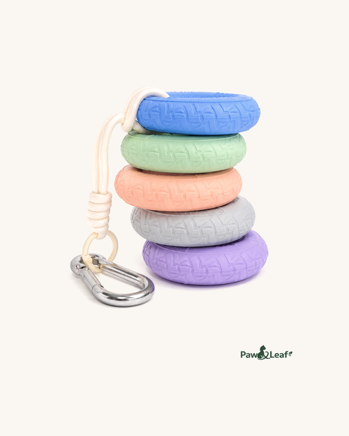 Boulder Grip Charm by Paw&Leaf - climbing-inspired hand grip strengthener bag charm with carabiner in pastel colors